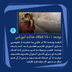 بودجه آموزشی 1400